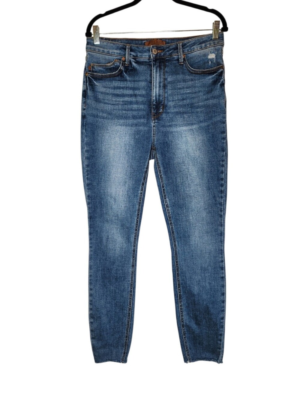 Judy Blue High Rise Raw Hem Skinny Jeans Size 13/31
